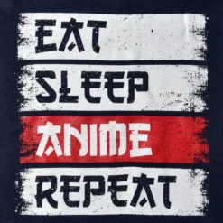 Daily Routine Hoodie für Anime Fans blau
