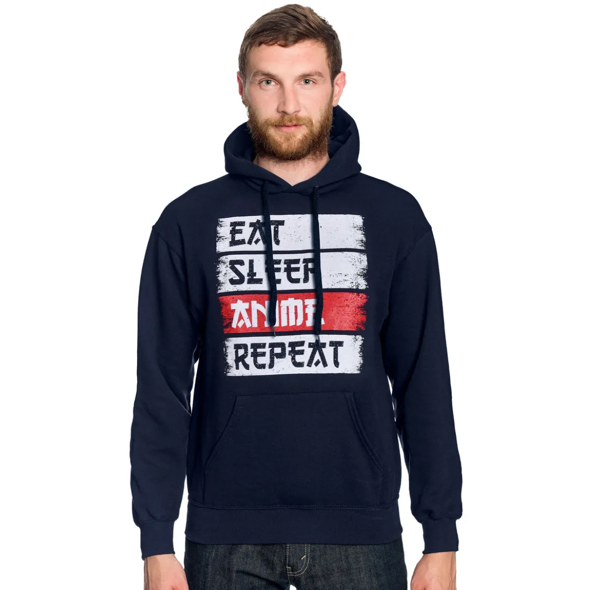Daily Routine Hoodie für Anime Fans blau