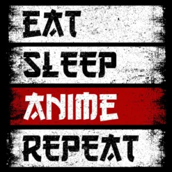 Daily Routine T-Shirt für Anime Fans schwarz