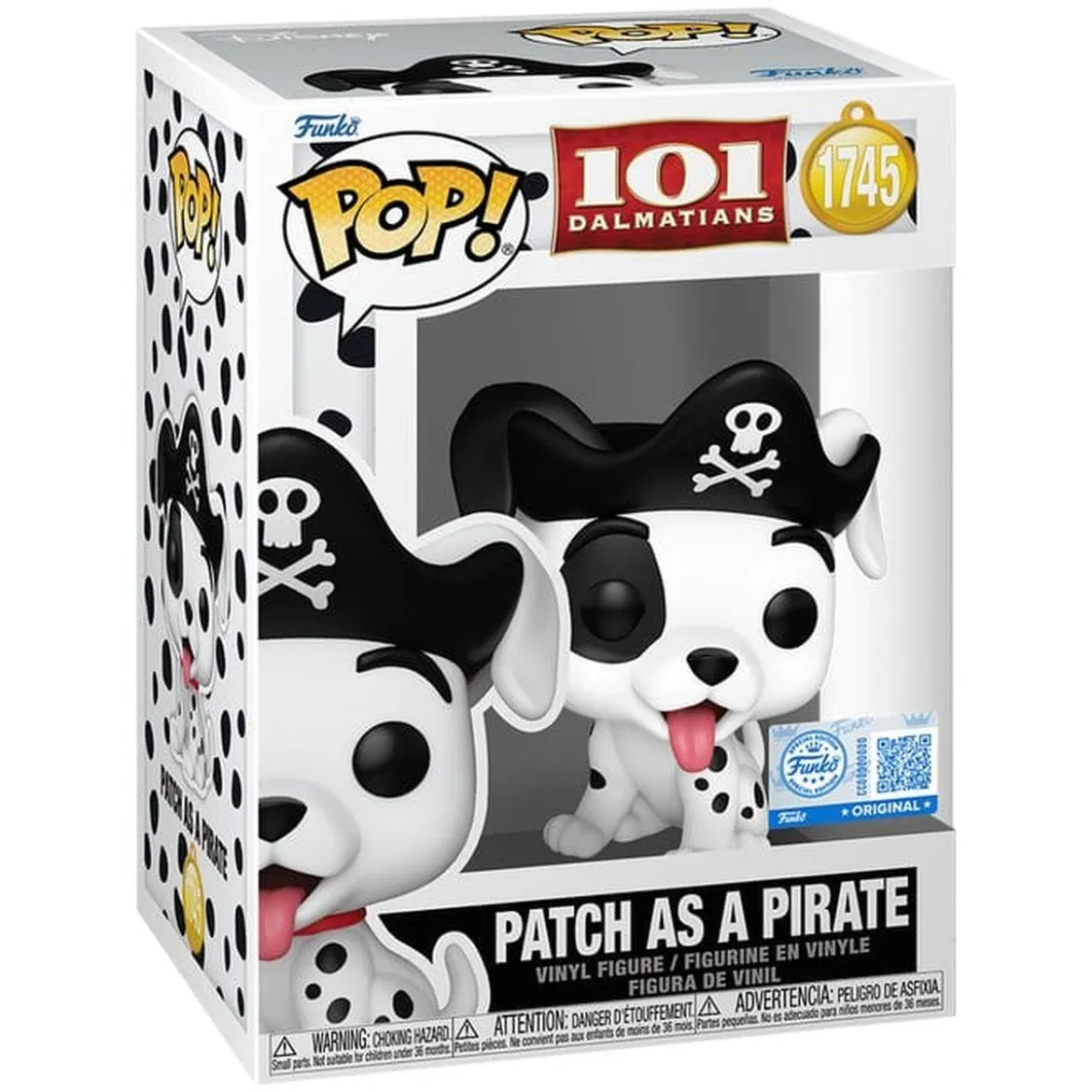 101 Dalmatiner POP! Disney Vinyl Figur Patch (Pirate