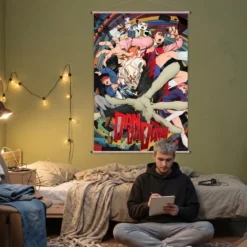 Dandadan - Okarun und Freunde Wall Scroll