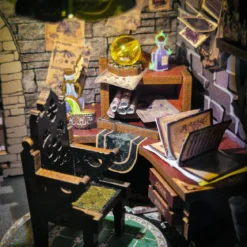 Darkness Common Room Book Nook Modell Bausatz Holz für Harry Potter Fans