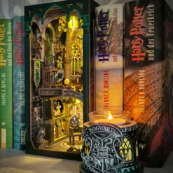 Darkness Common Room Book Nook Modell Bausatz Holz für Harry Potter Fans