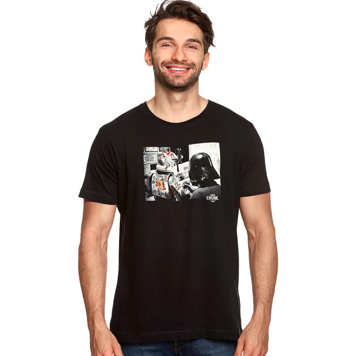 Dark Side Tattoo T-Shirt für Star Wars Fans schwarz
