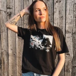 Dark Side Tattoo T-Shirt für Star Wars Fans schwarz