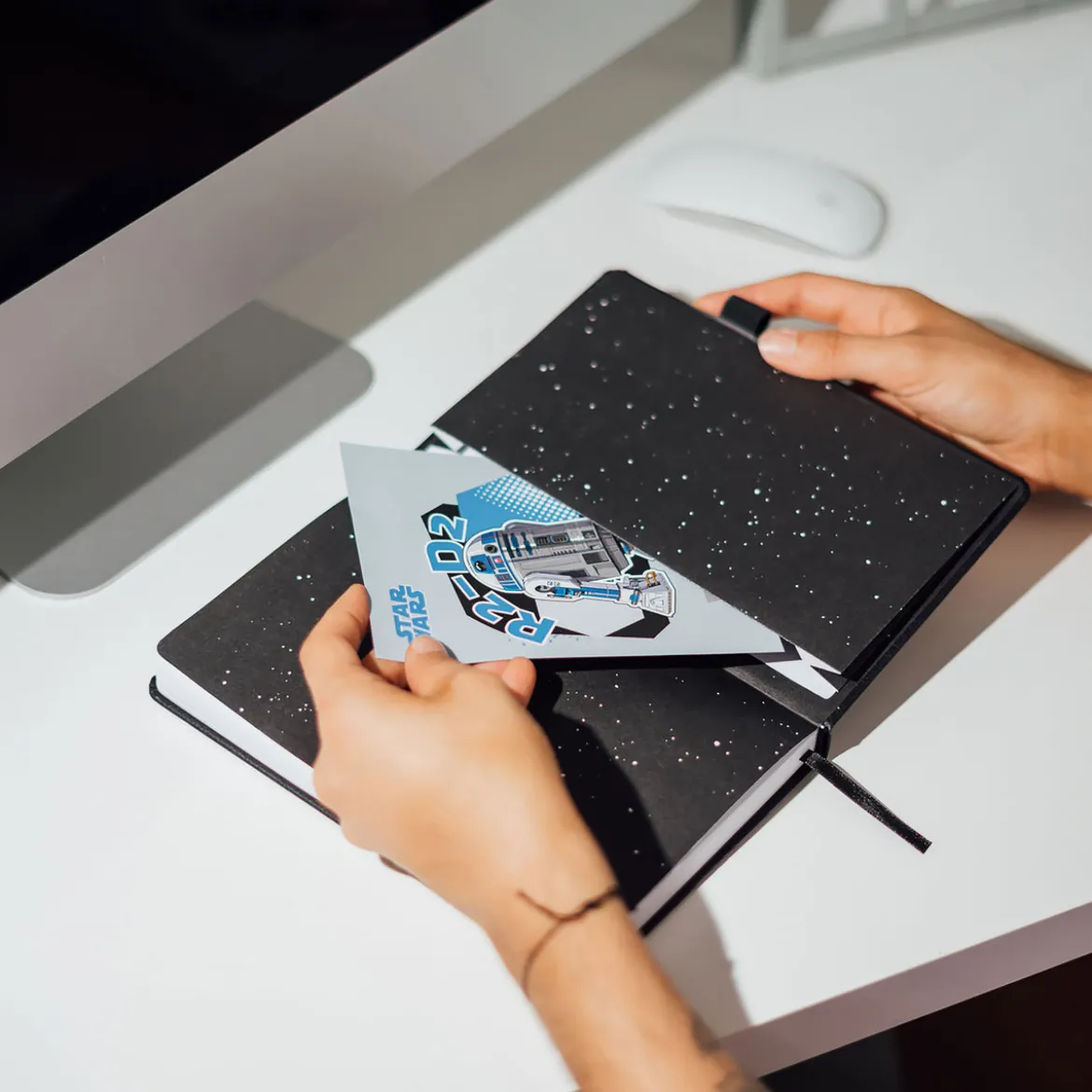 Darth Vader Notizbuch mit Lichtschwert Stift - Star Wars