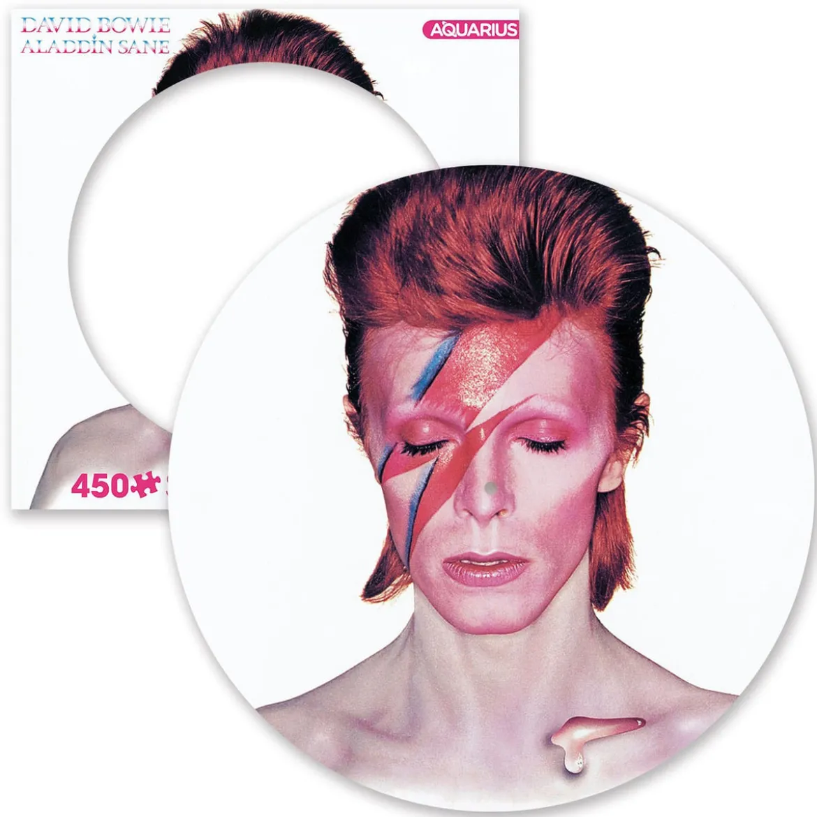 David Bowie: Aladdin Sane 450 Piece Picture Disc Jigsaw Puzzle
