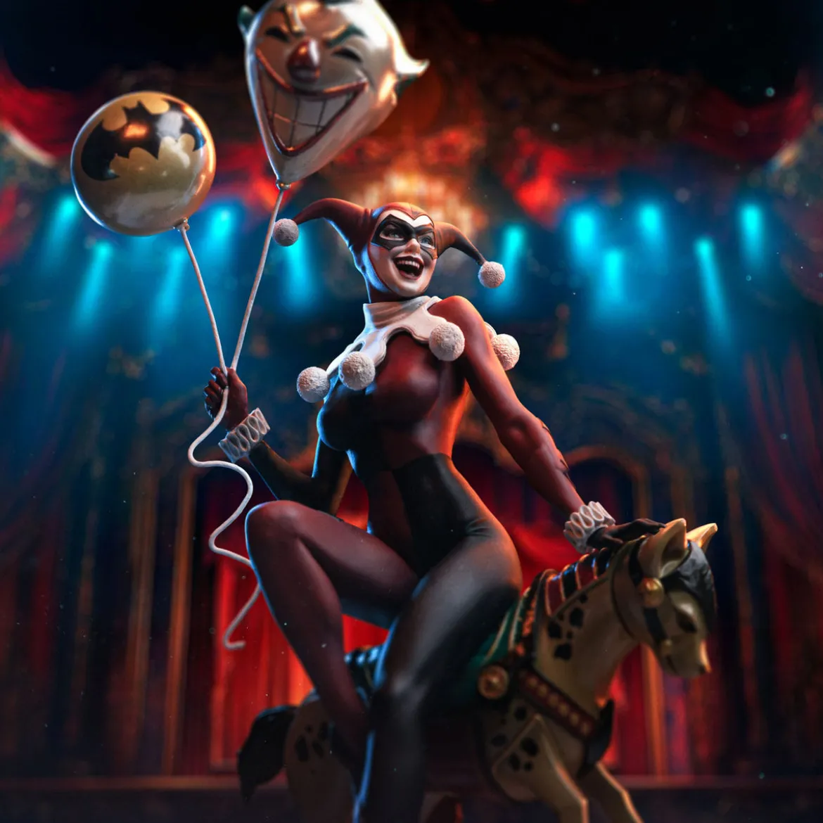 DC Comics Art Scale Statue 1/10 Harley Quinn Unleashed 30 cm