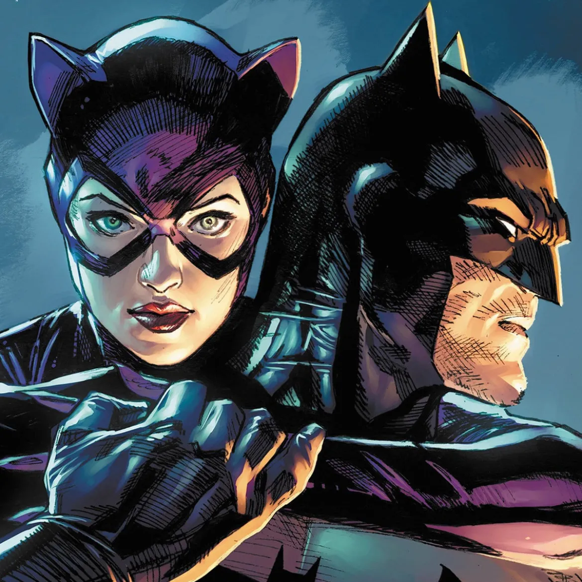 DC Comics Kunstdruck Batman & Catwoman 61 x 41 cm -