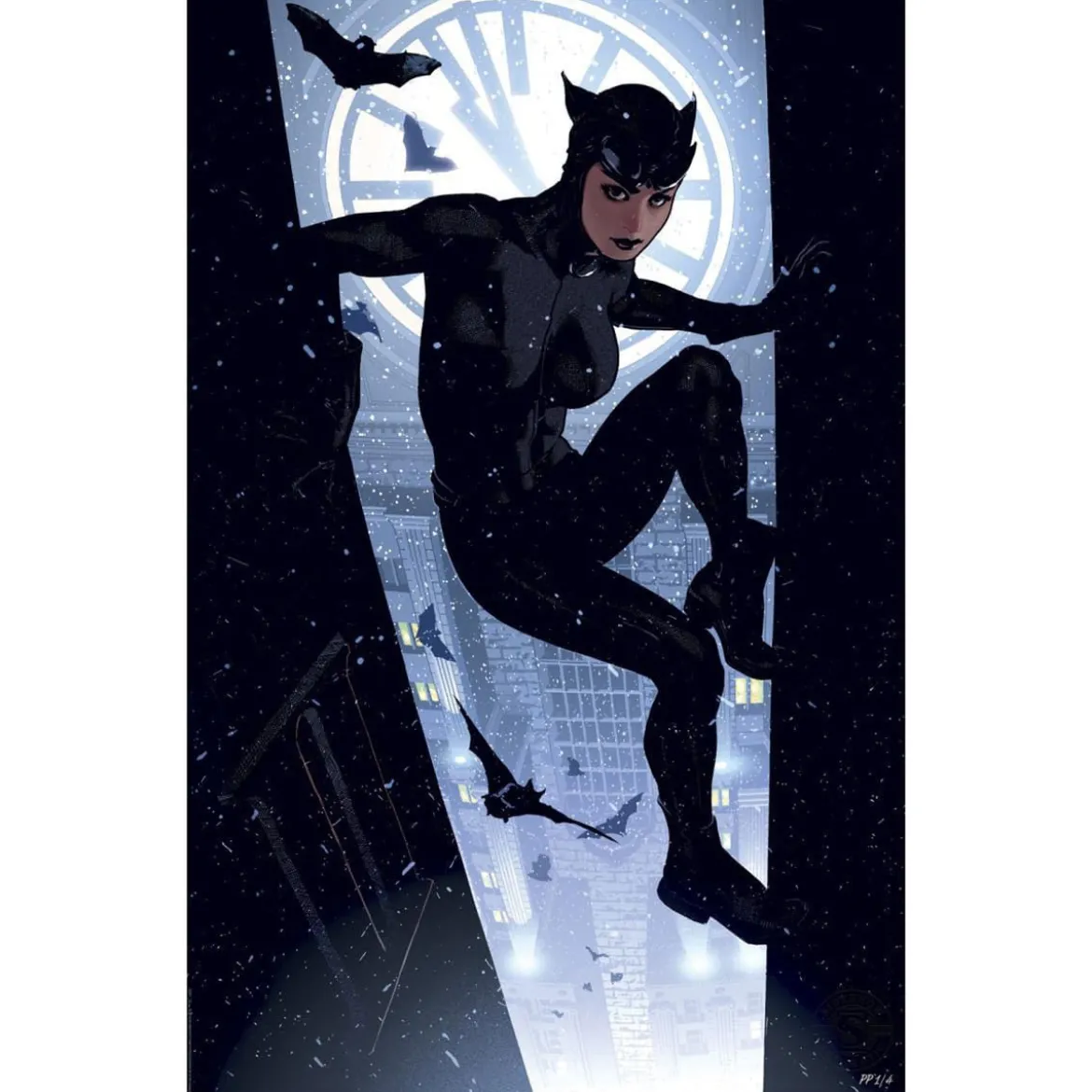 DC Comics Kunstdruck Catwoman 41 x 61 cm - ungerahmt