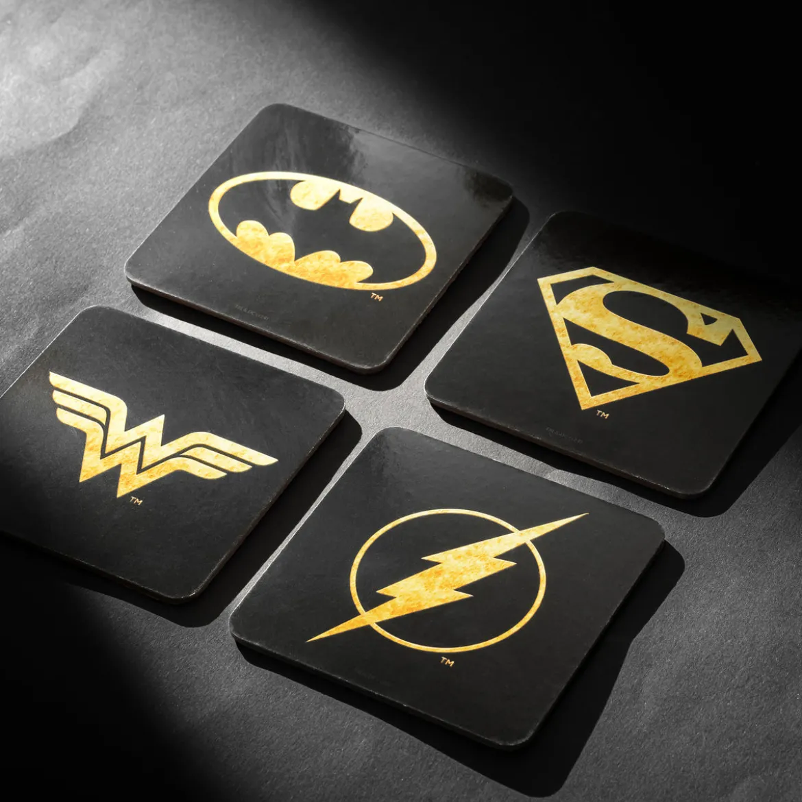 DC Comics Logos Untersetzer 4er Set