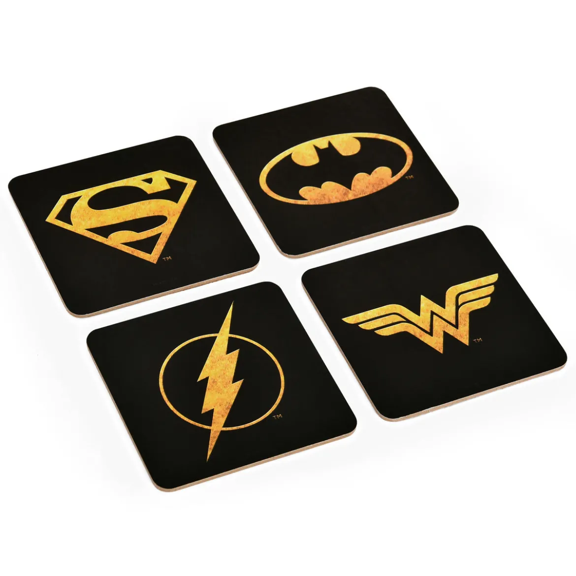 DC Comics Logos Untersetzer 4er Set