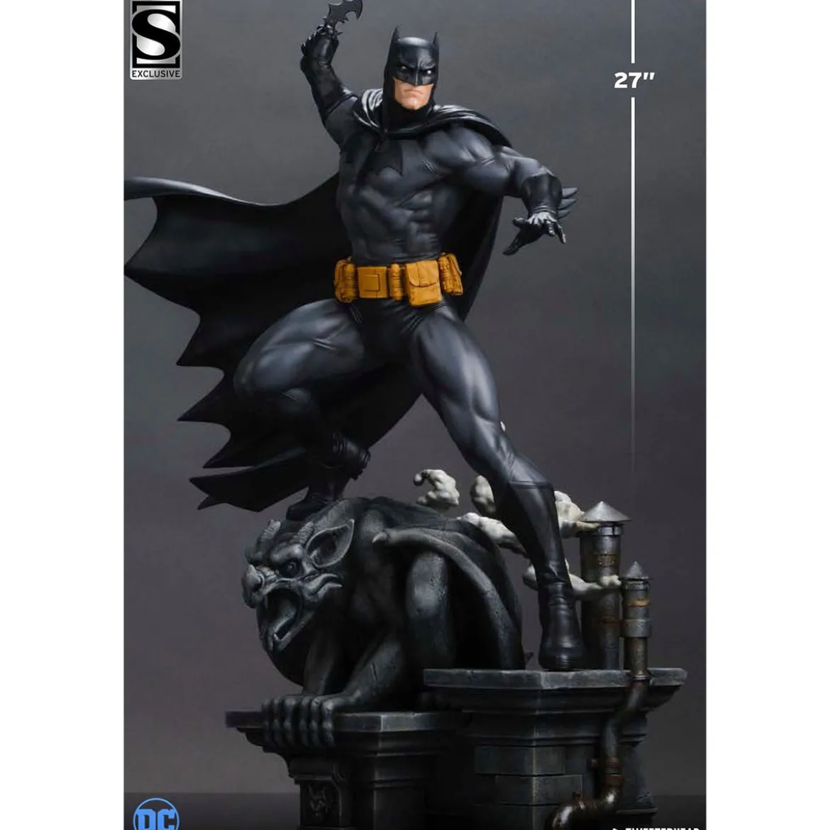 DC Comics Maquette 1/4 Batman (Black and Gray Edition) 66 cm