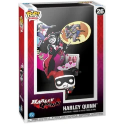 DC Comics POP! Comic Covers Vinyl Figur Harley Quinn 9 cm