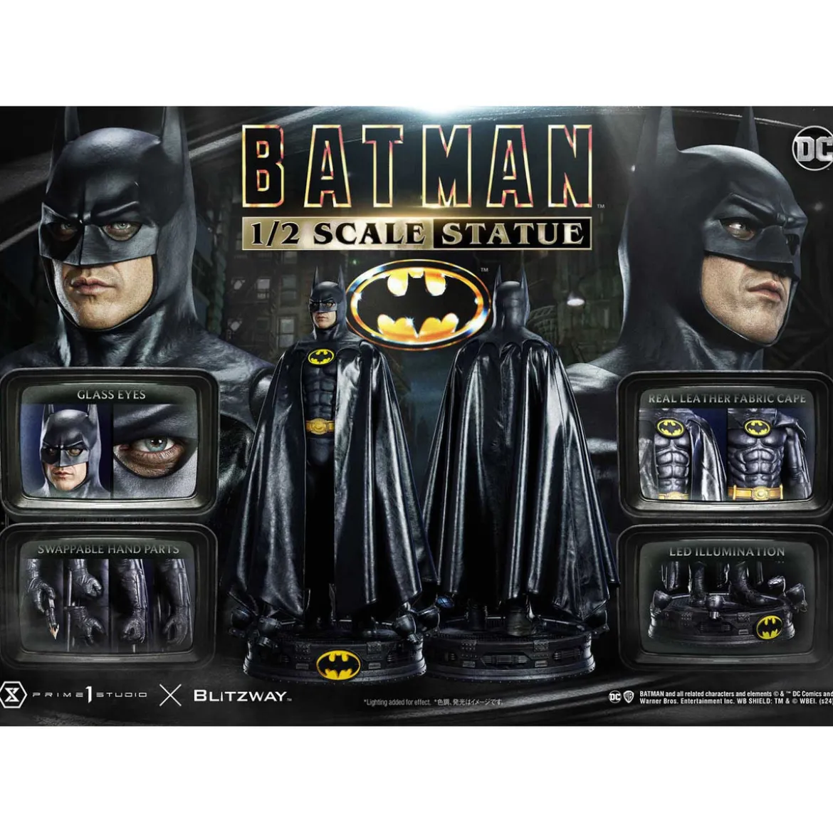 DC Comics Statue 1/2 Batman 1989 106 cm