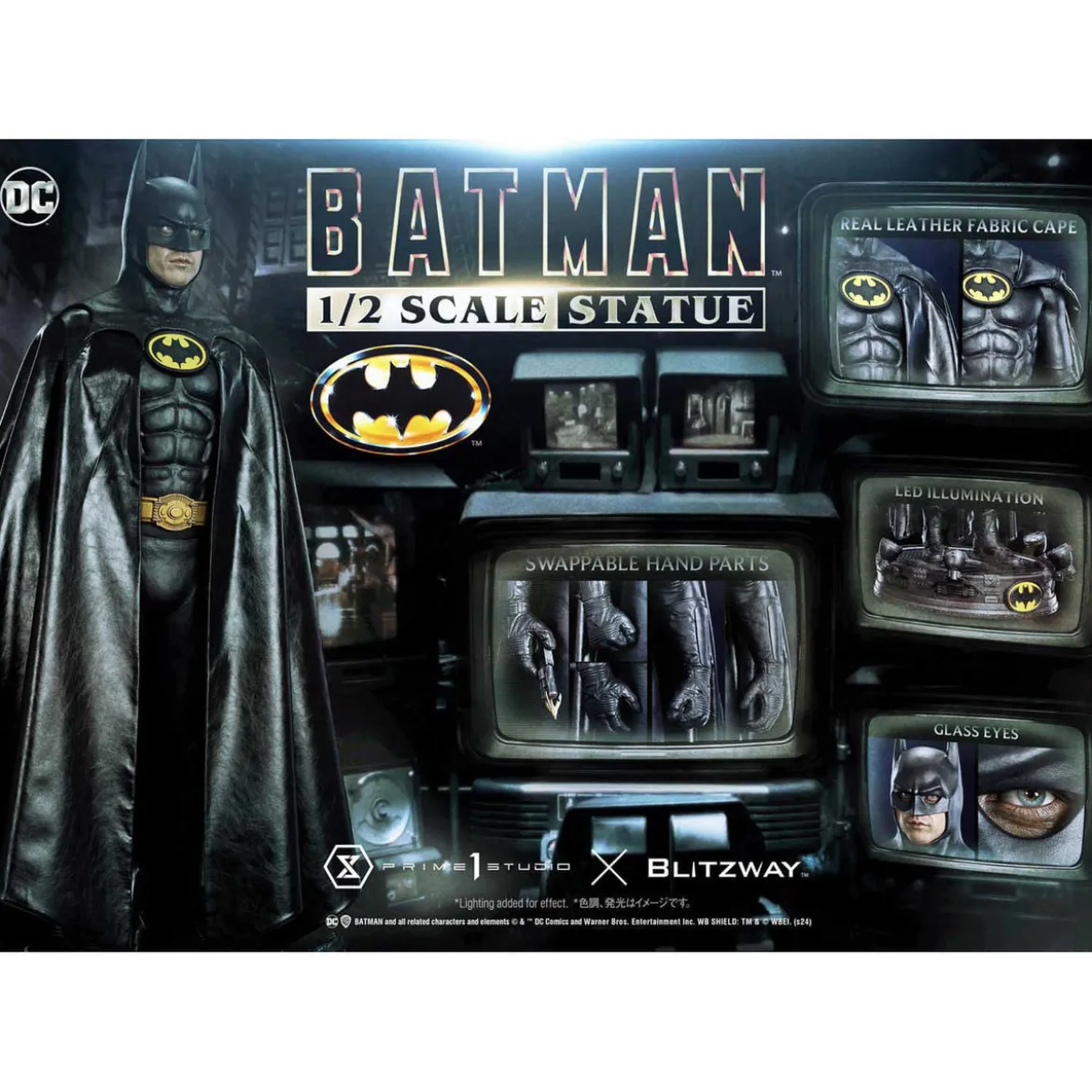 DC Comics Statue 1/2 Batman 1989 106 cm