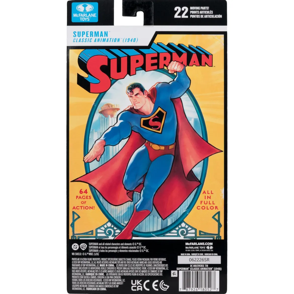 DC Multiverse Actionfigur Superman (Classic Animation 1940)