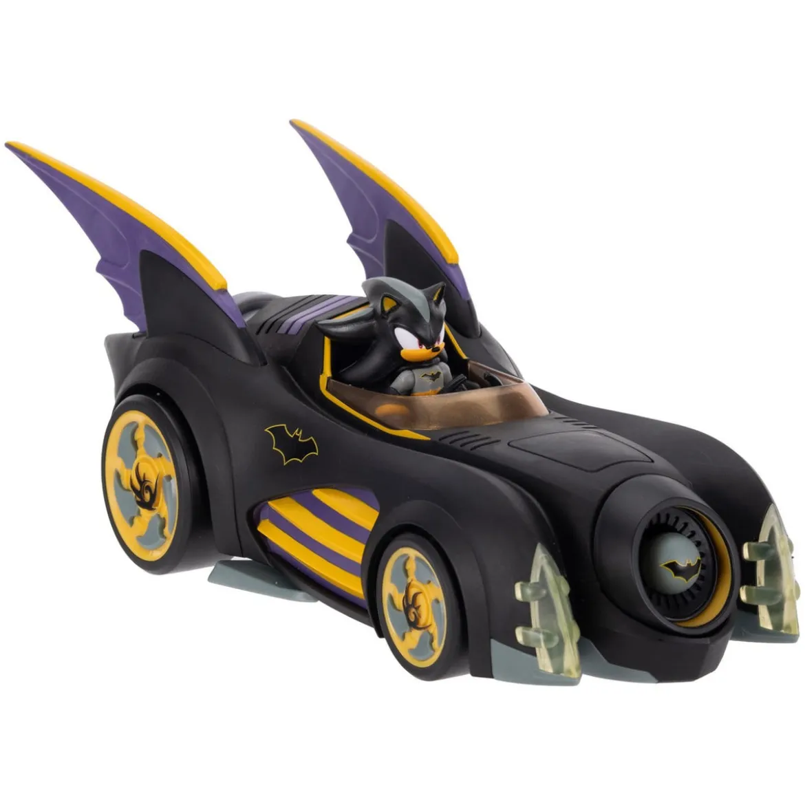 DC x Sonic - The Hedgehog Actionfigur mit Fahrzeug Shadow