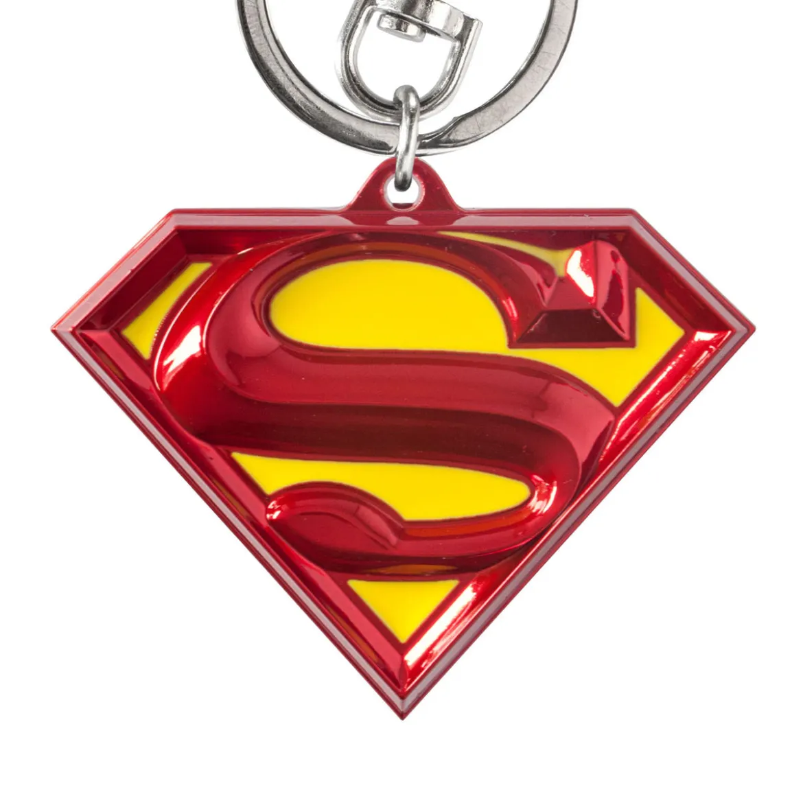 DC Zinn-Schlüsselanhänger Superman Logo bunt