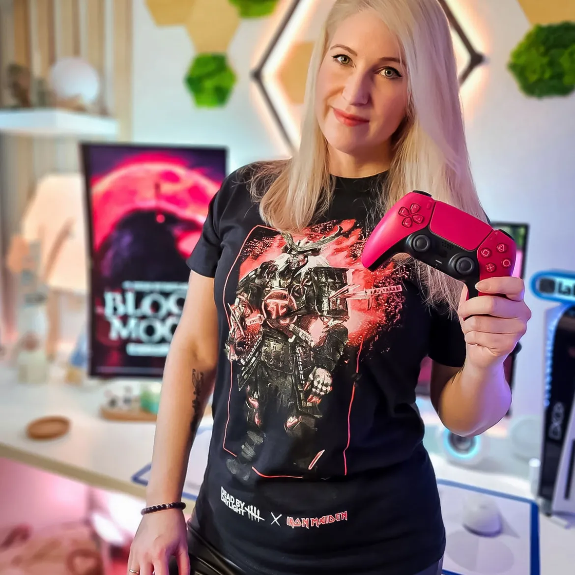 Dead by Daylight x Iron Maiden - Oni Samurai Eddie Killer T-Shirt