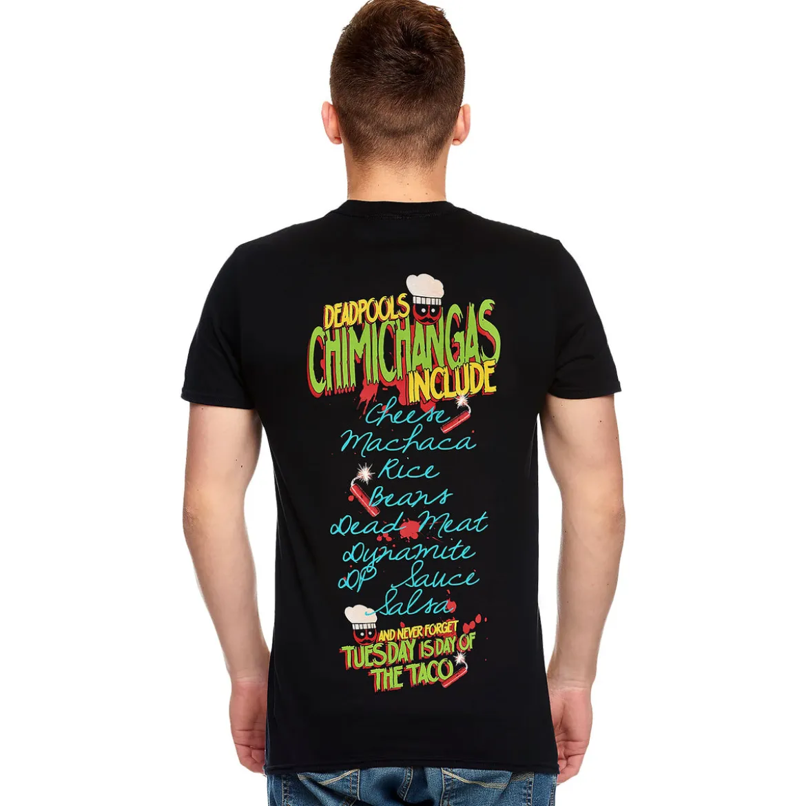 Deadpool - Chimichangas Love T-Shirt schwarz
