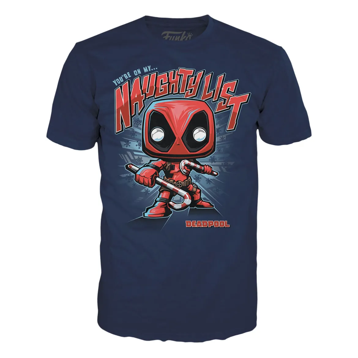 Deadpool Christmas T-Shirt mit Funko Pop Figur