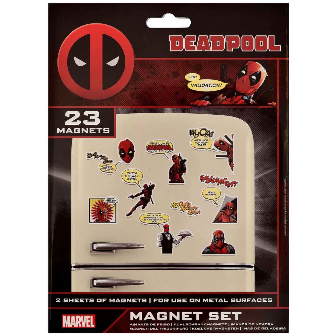 Deadpool - Comic Magnet-Set