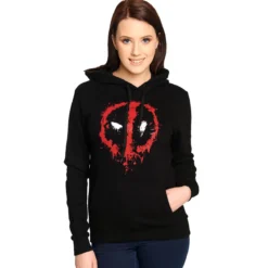 Deadpool - Logo Hoodie Damen schwarz