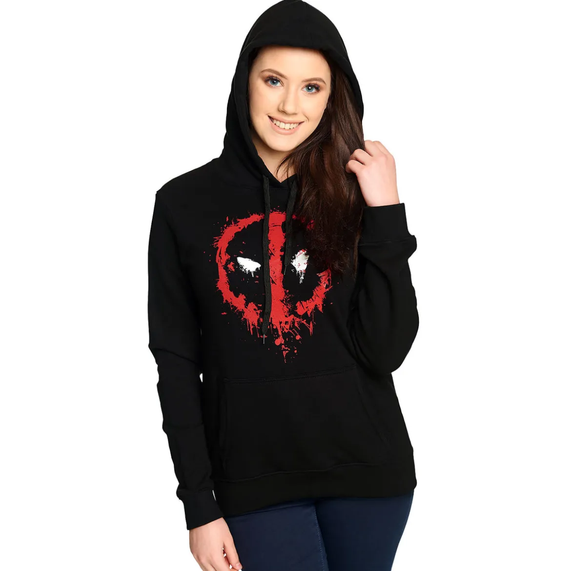Deadpool - Logo Hoodie Damen schwarz