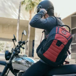 Deadpool Logo Rucksack schwarz-rot