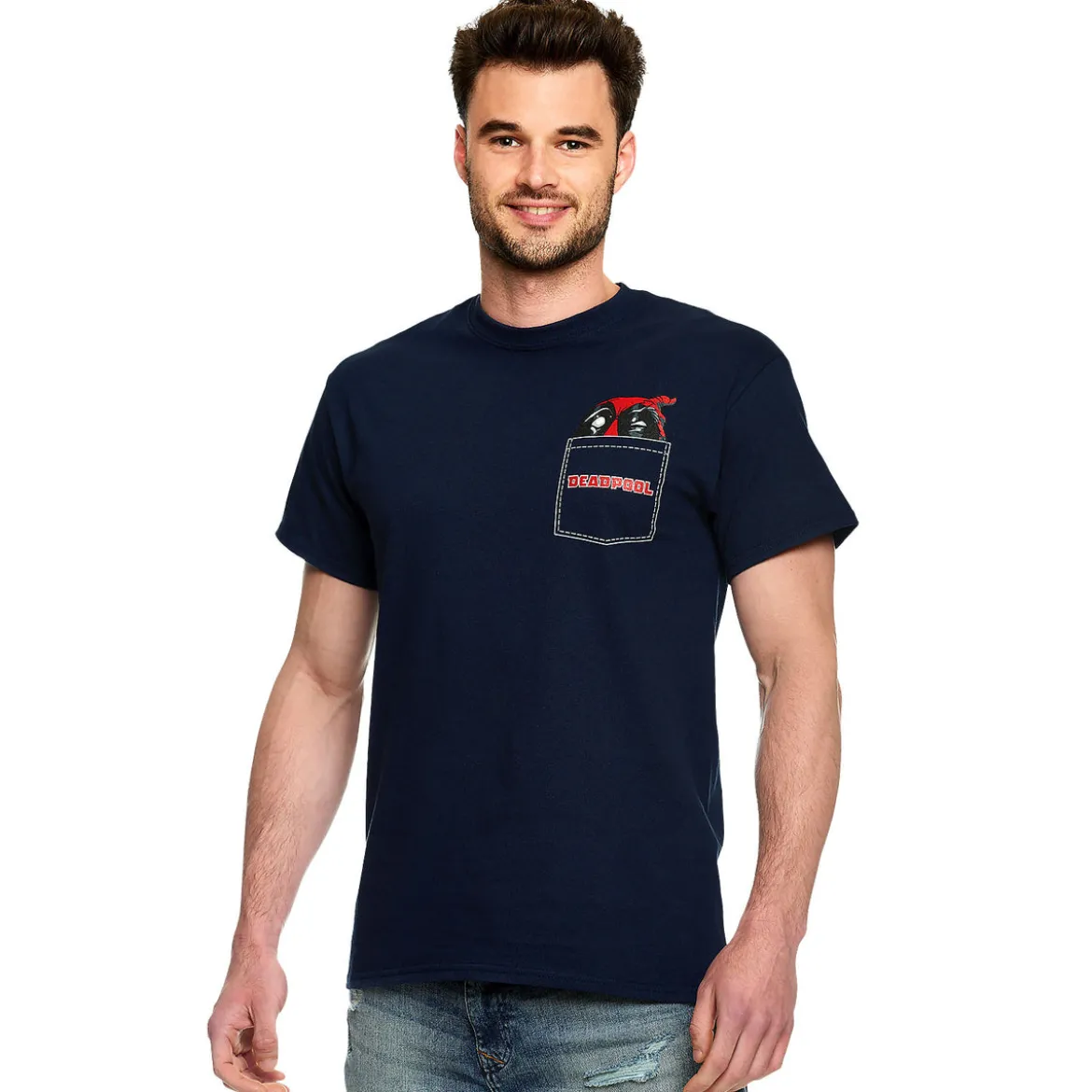 Deadpool - Pocket T-Shirt blau