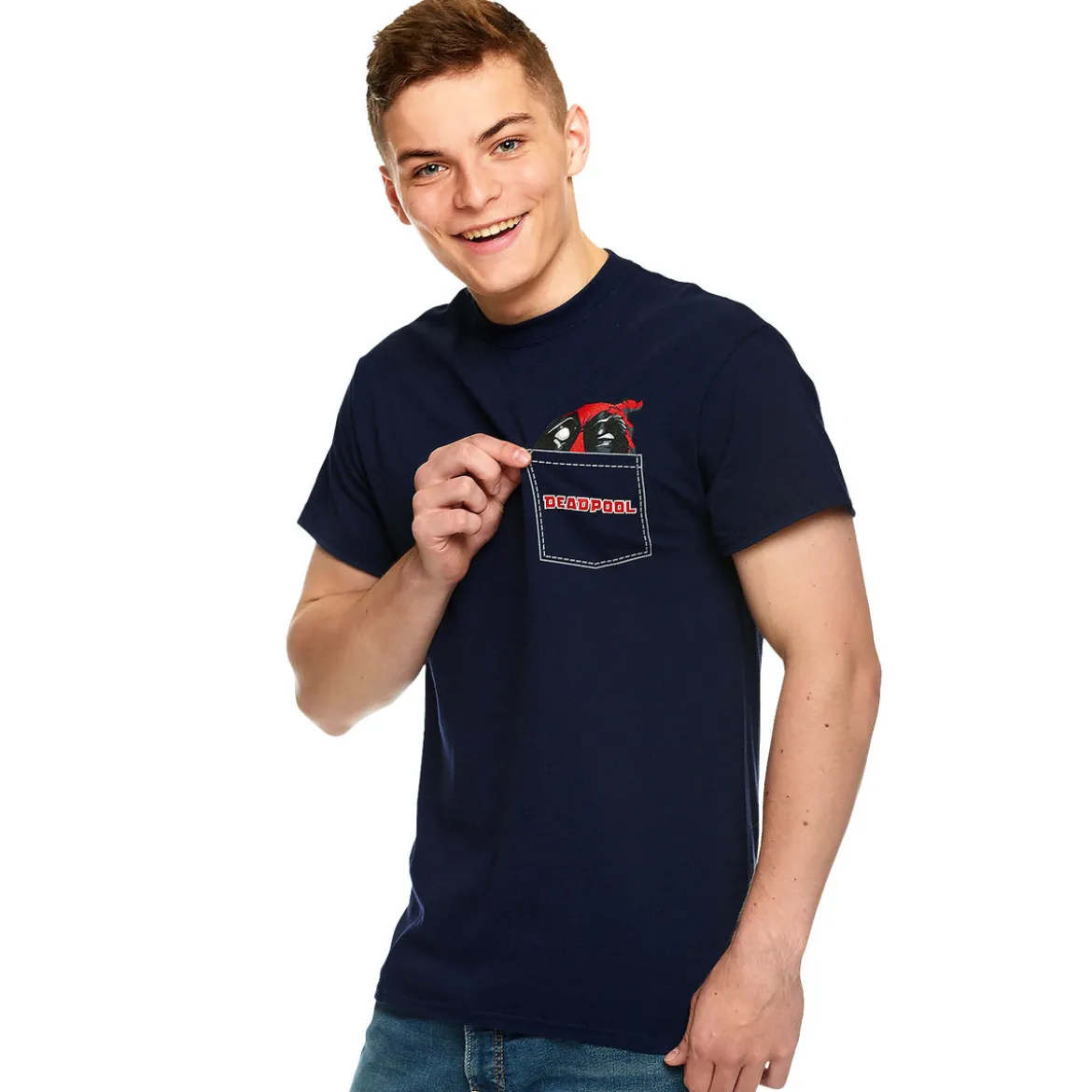 Deadpool - Pocket T-Shirt blau