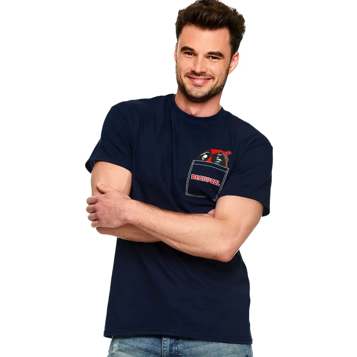 Deadpool - Pocket T-Shirt blau
