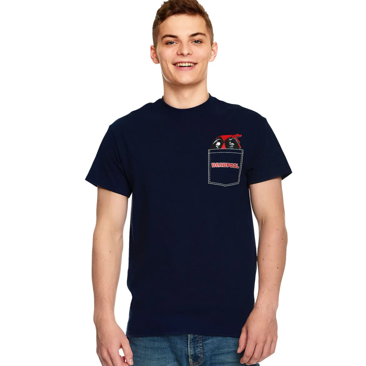 Deadpool - Pocket T-Shirt blau