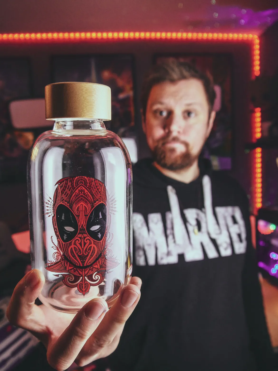 Deadpool - Portrait Art Trinkflasche