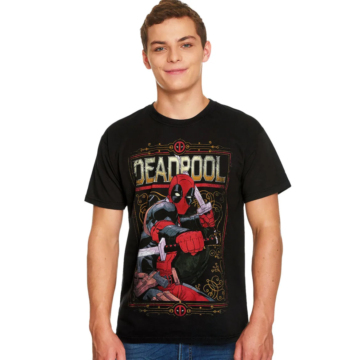 Deadpool - Ready to Fight T-Shirt schwarz