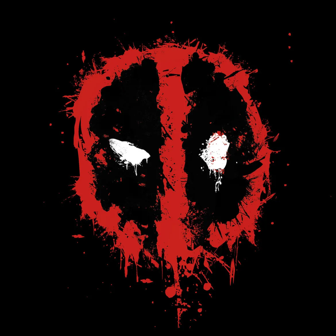 Deadpool - Splatter T-Shirt schwarz