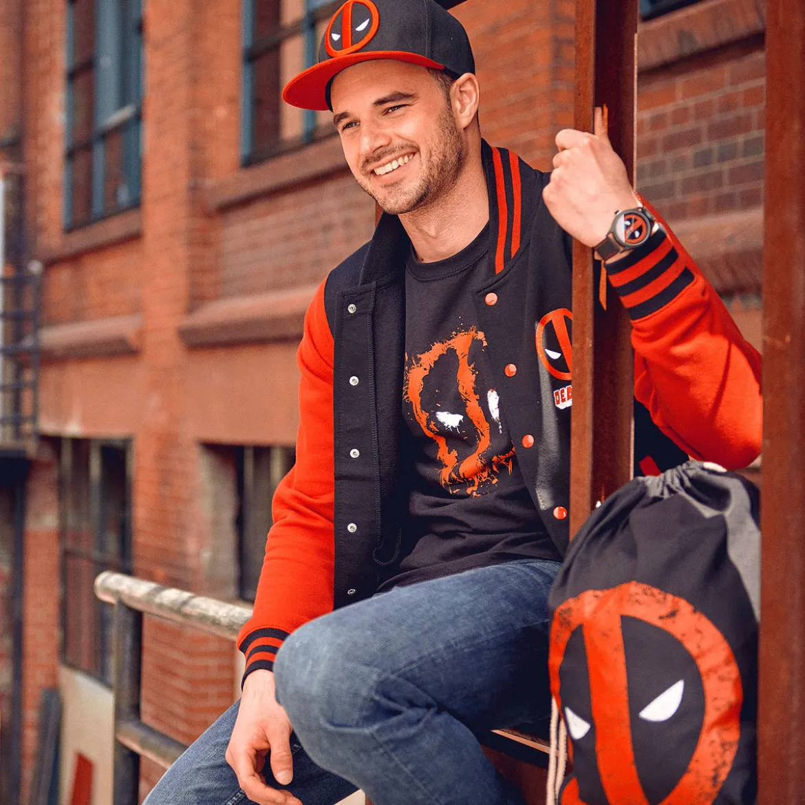 Deadpool - Splatter T-Shirt schwarz