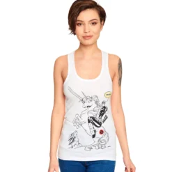 Deadpool - Unicorn Ride Tank Top Damen weiß