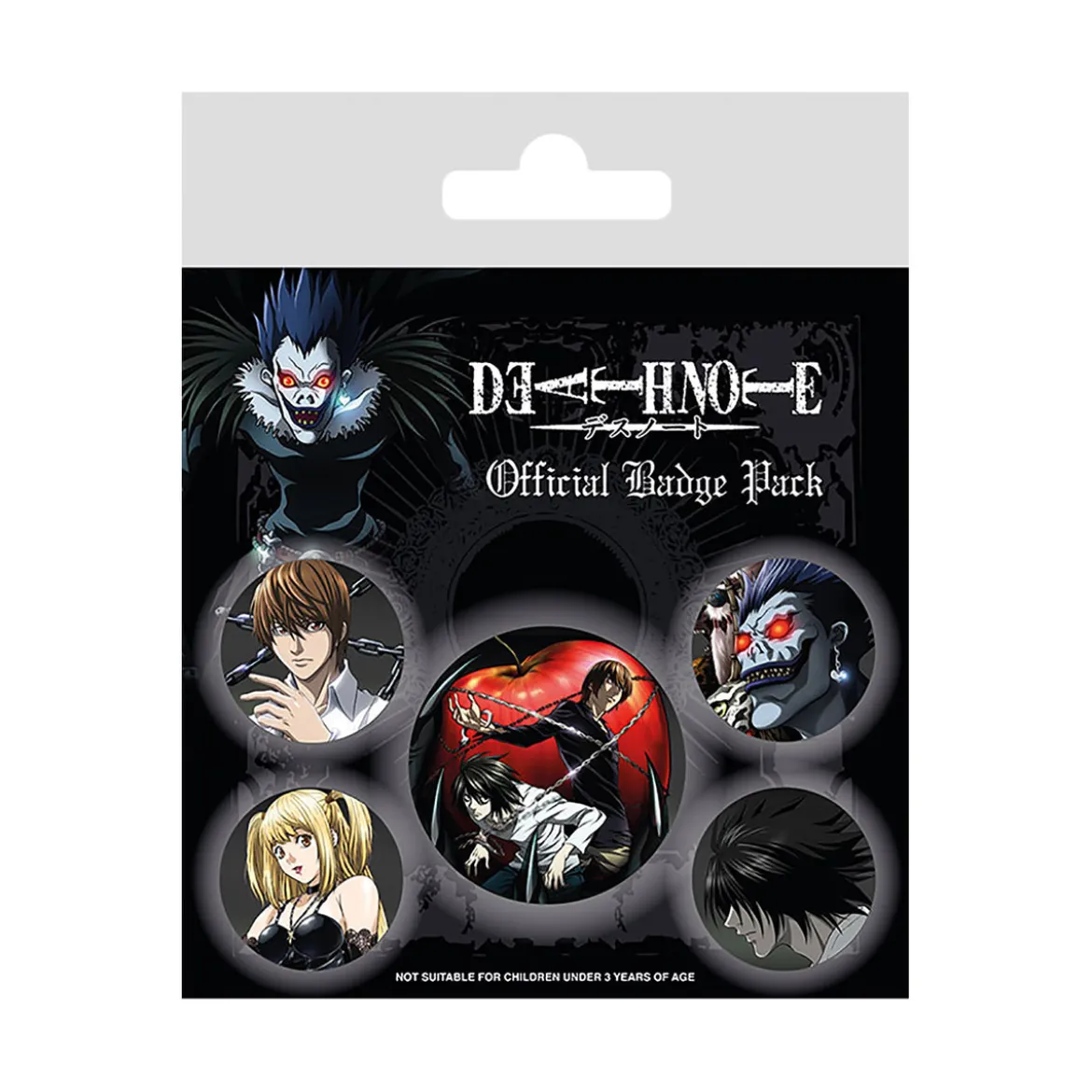 Death Note - Characters Button 5er Set
