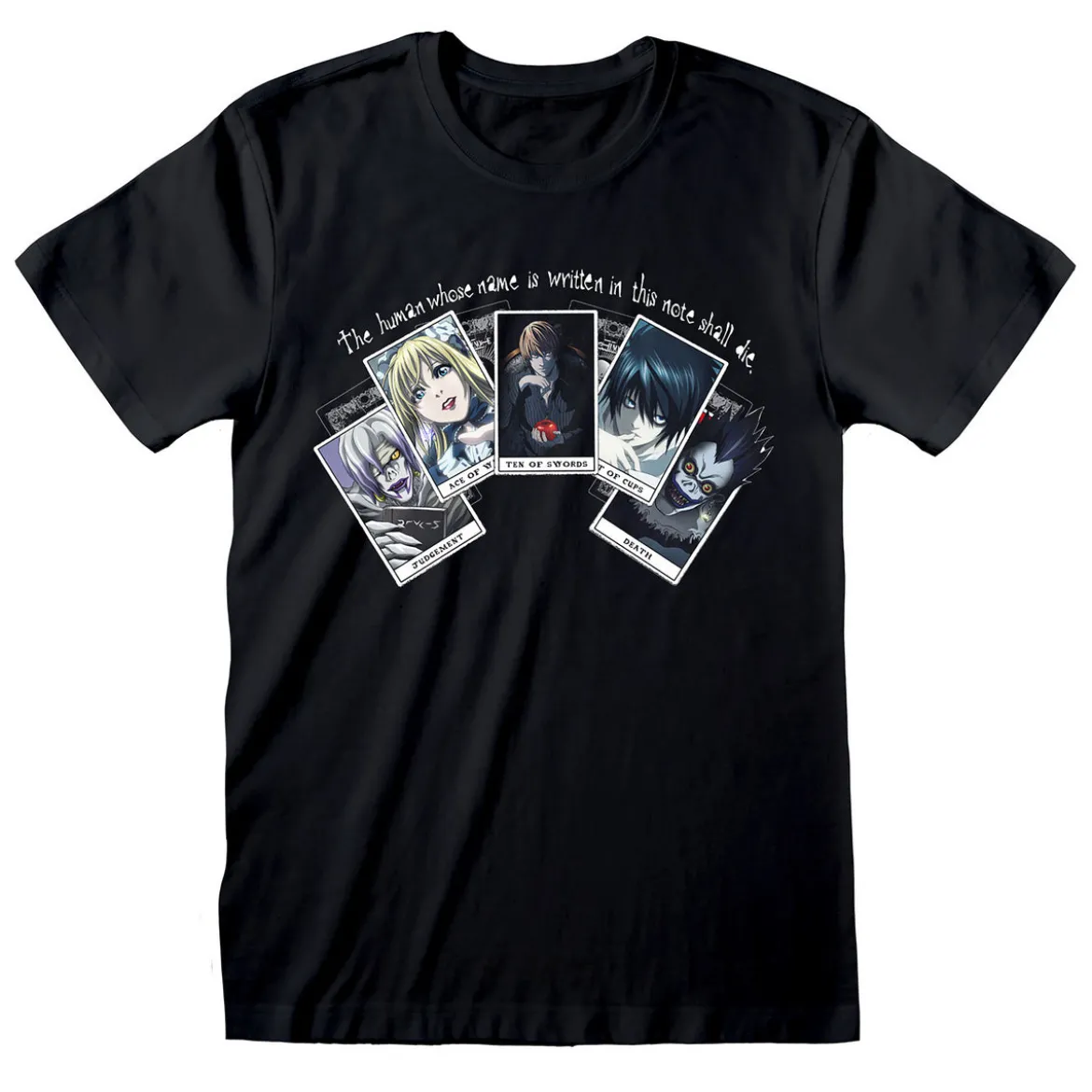 Death Note - Playing Cards T-Shirt schwarz