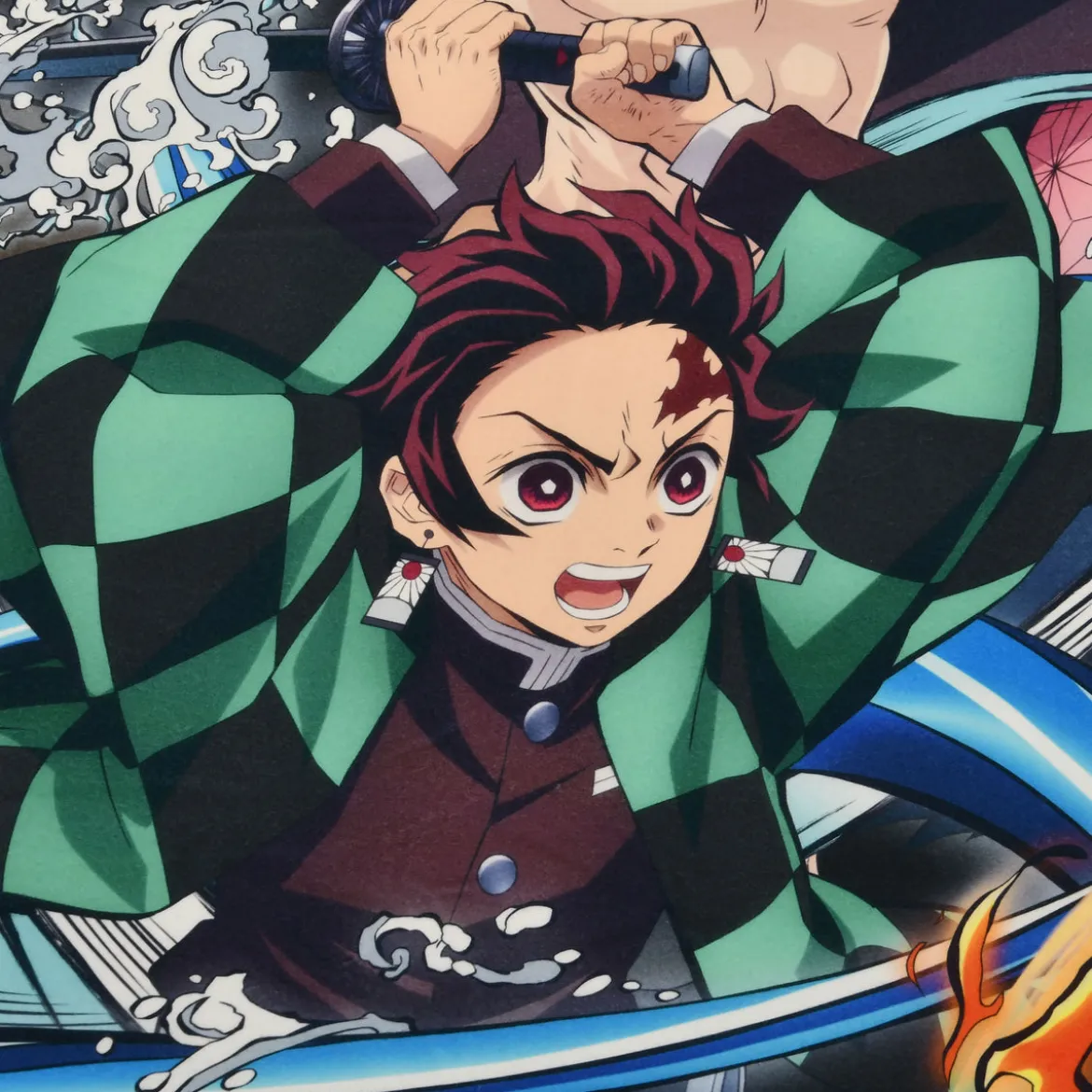 Demon Slayer - Crew Flauschdecke mit Teddyfell