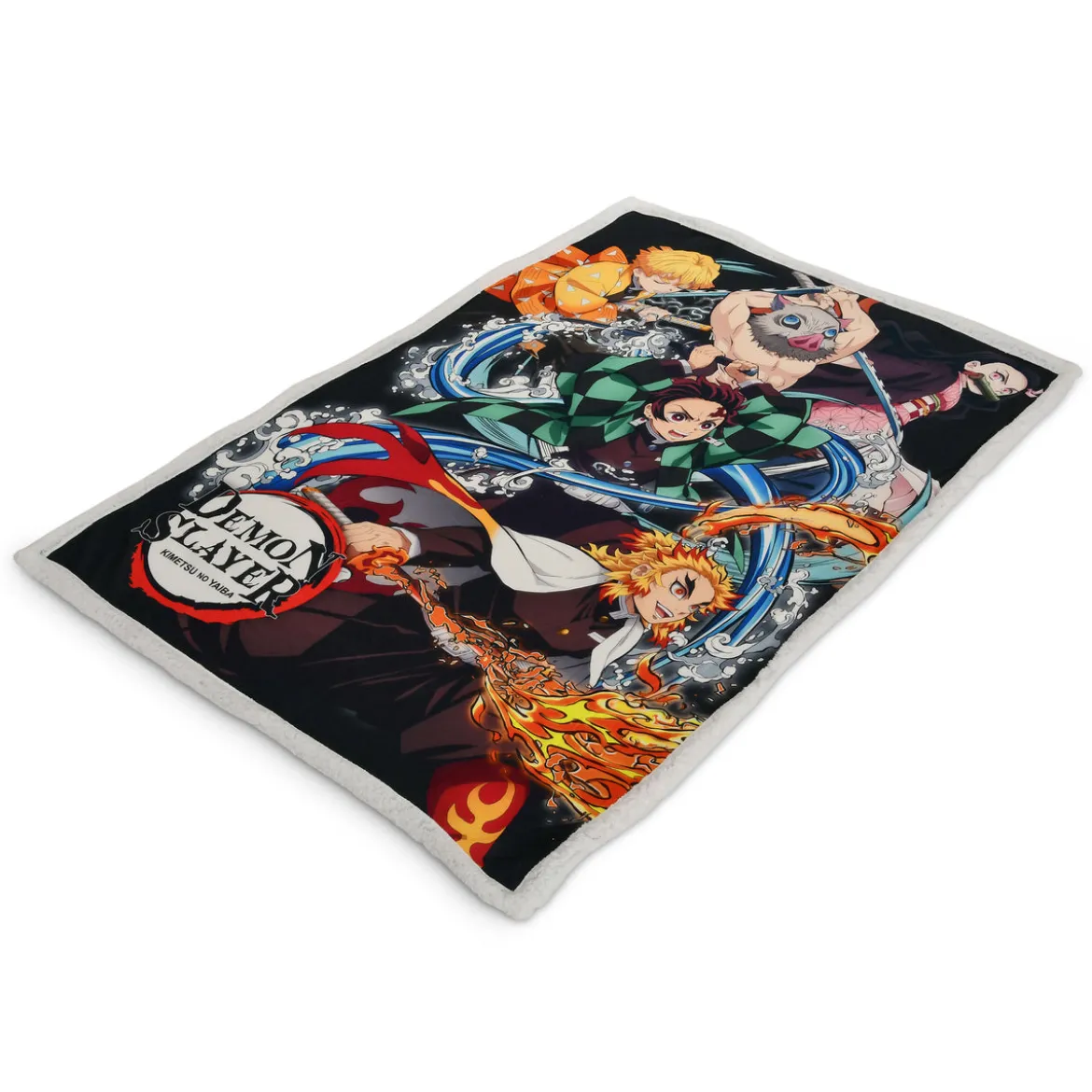 Demon Slayer - Crew Flauschdecke mit Teddyfell