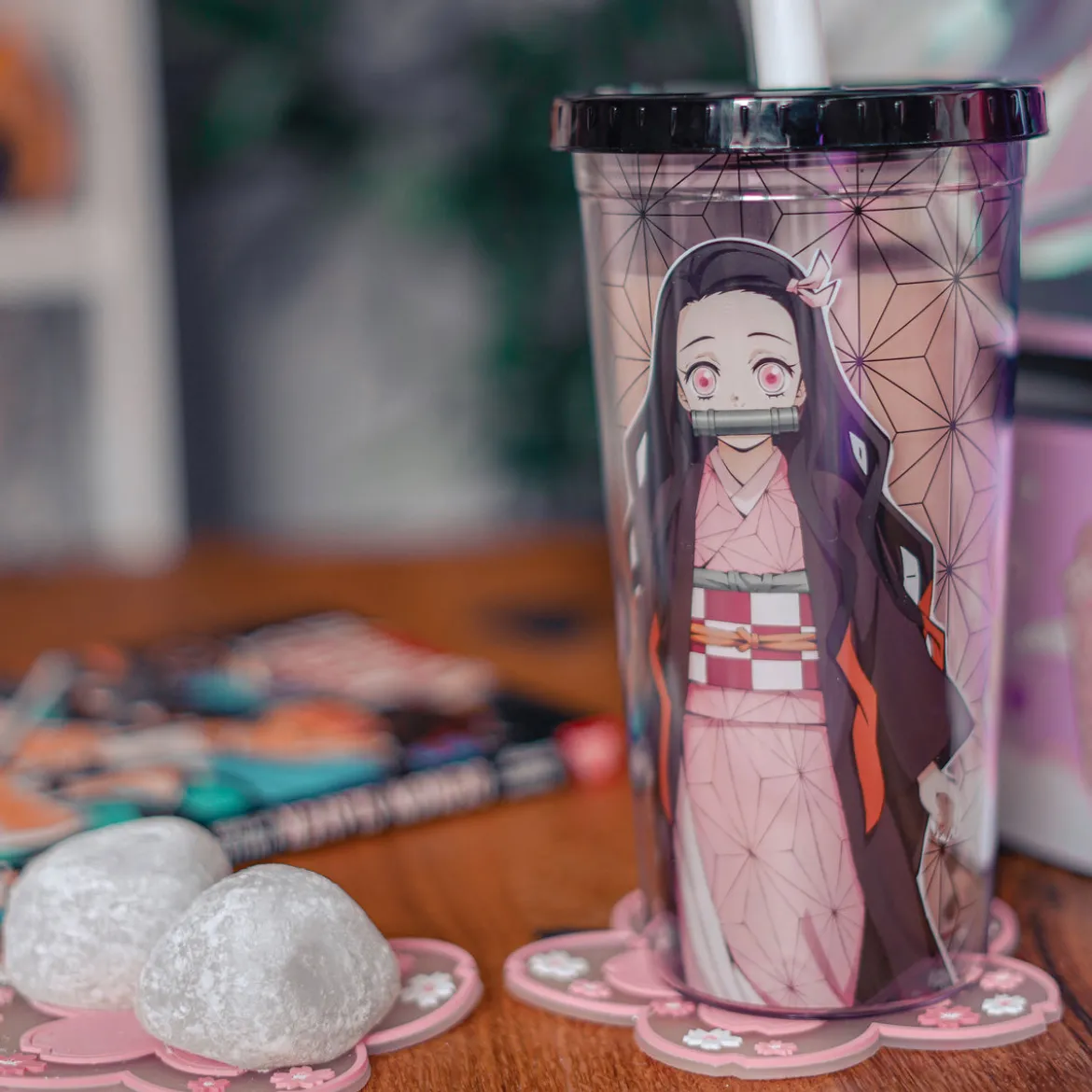 Demon Slayer - Nezuko Kamado Trinkbecher mit Strohhalm