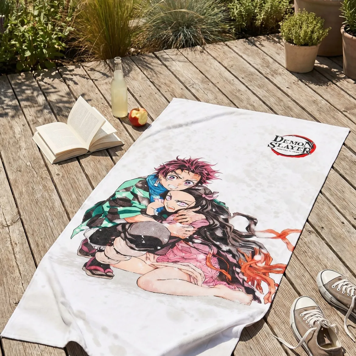 Demon Slayer - Nezuko und Tanjiro Kamado Badetuch
