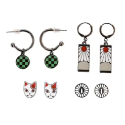 Demon Slayer - Symbols Ohrringe 4er Set
