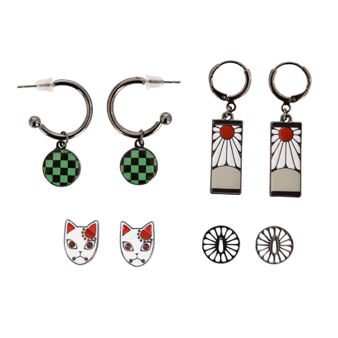 Demon Slayer - Symbols Ohrringe 4er Set