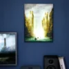 Der Herr der Ringe - Argonath Wandbild mit Licht
