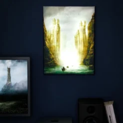 Der Herr der Ringe - Argonath Wandbild mit Licht