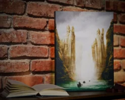 Der Herr der Ringe - Argonath Wandbild mit Licht